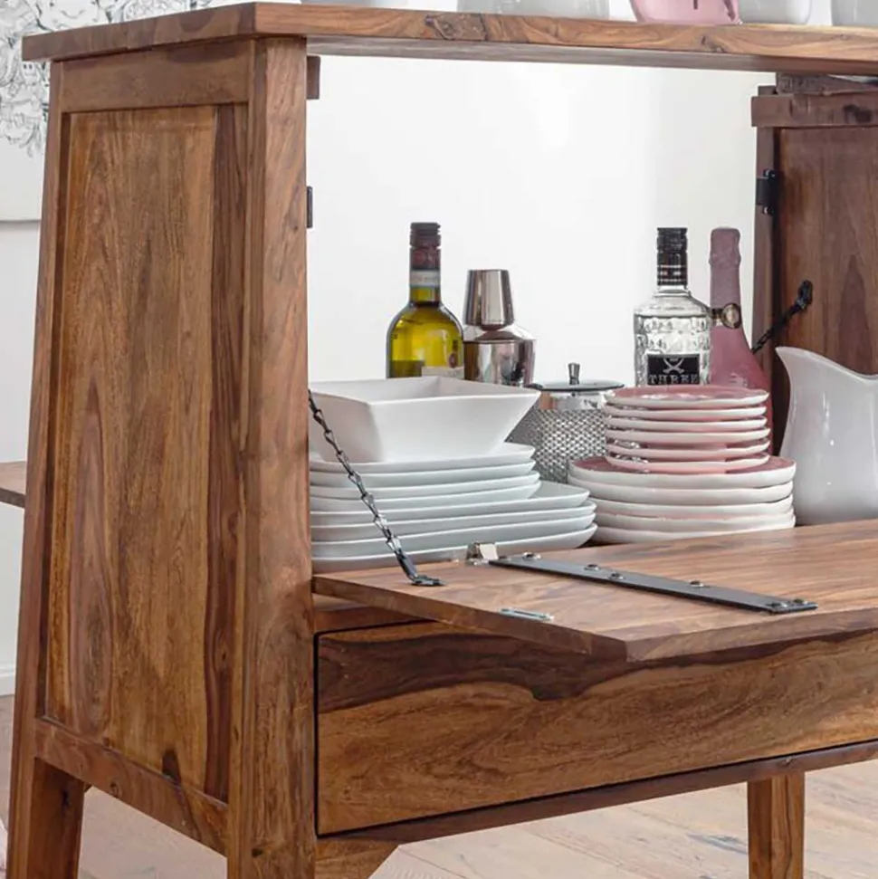 Edler Barschrank aus Sheesham Massivholz - Finaly