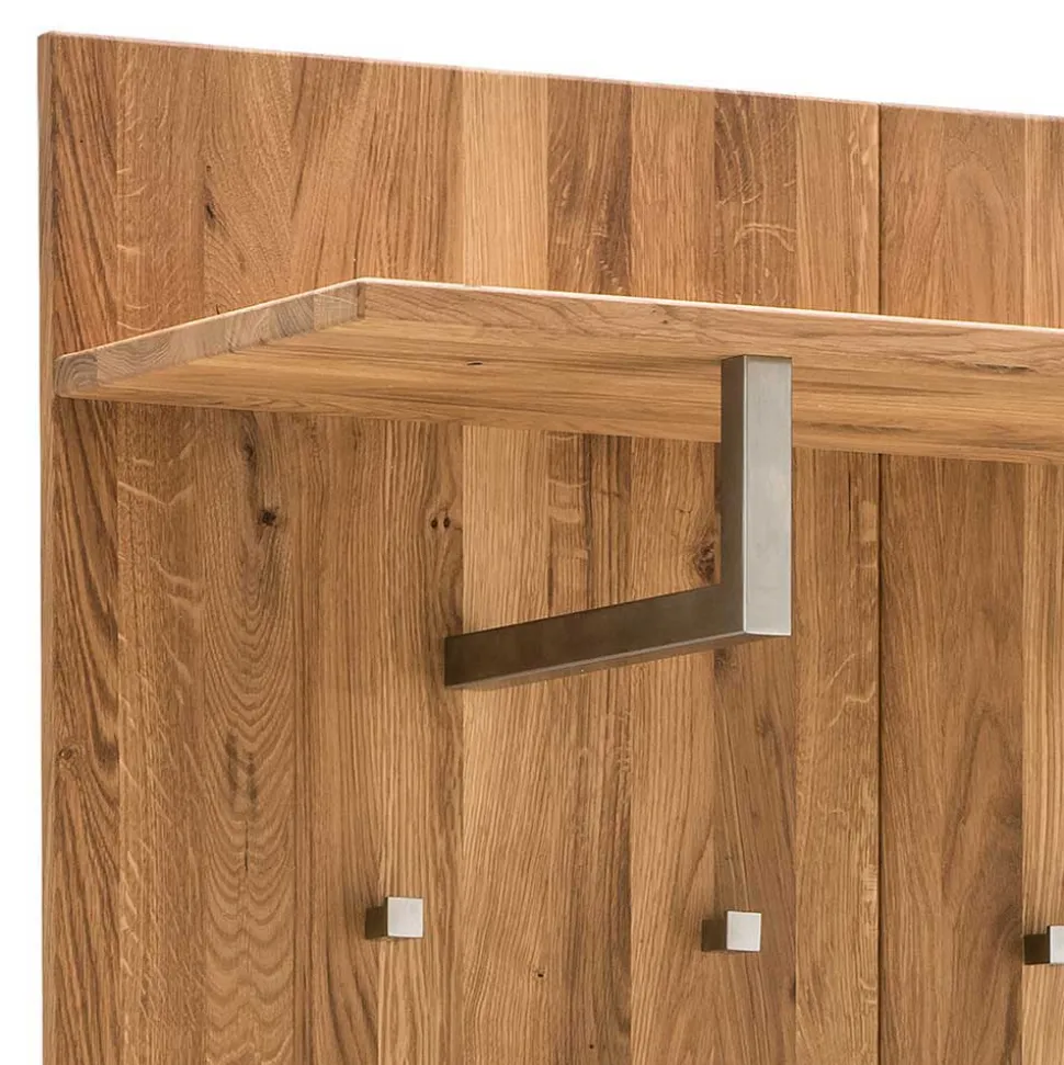 Edles Garderobenpaneel aus Wildeiche & Glas - Mandrey