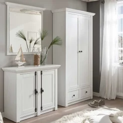 Edles Garderobenset Chelles im Landhausstil (dreiteilig)