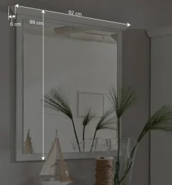 Edles Garderobenset Chelles im Landhausstil (dreiteilig)