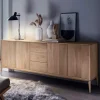 Edles Sideboard aus Wildeiche Bianco geölt - Lamia