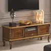 Edles TV Board in Nussbaum & Gold - Acsandrio