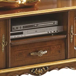 Edles TV Board in Nussbaum & Gold - Acsandrio