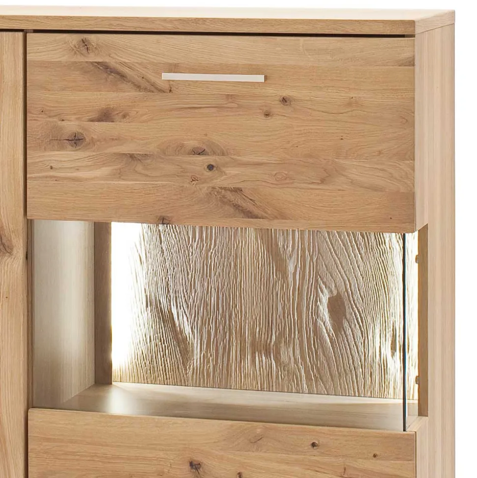 Eiche Bianco Highboard 2-türig - Crokas