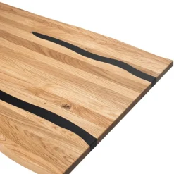 Eiche Esszimmertisch mit Epoxid-Harz-Einlagen - Slavidra