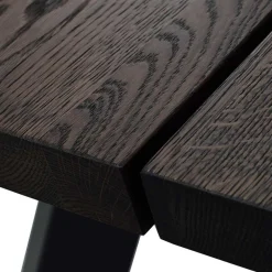 Eiche Rauchfarben Tisch & 6 Stühle Namac in Dunkelgrau (siebenteilig)