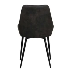 Eiche Rauchfarben Tisch & 6 Stühle Namac in Dunkelgrau (siebenteilig)