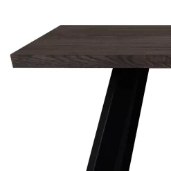 Eiche Rauchfarben Tisch & 6 Stühle Namac in Dunkelgrau (siebenteilig)