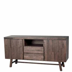 Eiche Sideboard in dunkel lackiert und gebürstet - Vedraza