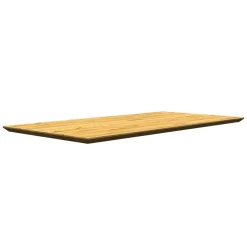 Eiche Tisch mit Schweizer Kante und X-Füßen - Tablona