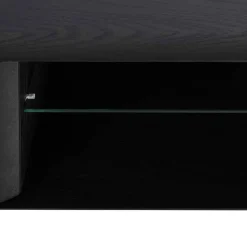 Eiche TV Lowboard in Schwarz geölt - Janeira