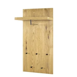 Eichefarbenes Garderobenpaneel Maurita mit Hutablage