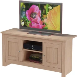 Eichefarbenes Landhaus TV Board 120x58x39 cm - Eliandas
