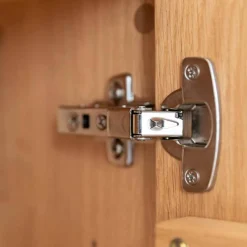 Eichenholz Hängevitrine mit Hirnholz Applikation - Deruta