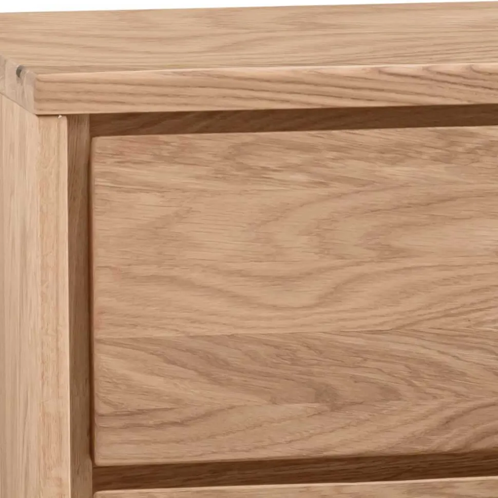 Eichenholz Kombi-Kommode mit fünf Schubladen - Villa