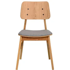 Eichenholz Stuhl mit Polster - Onan (2er Set)