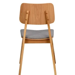 Eichenholz Stuhl mit Polster - Onan (2er Set)