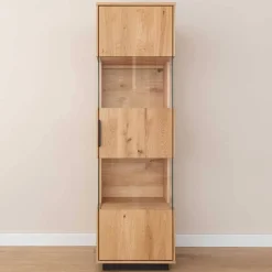 Eichenholz Vitrine mit LED Beleuchtung - Judita