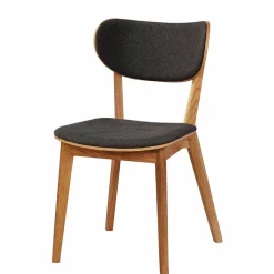 Eichenstuhl mit Polsterung - Forcia (2er Set)