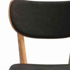 Eichenstuhl mit Polsterung - Forcia (2er Set)