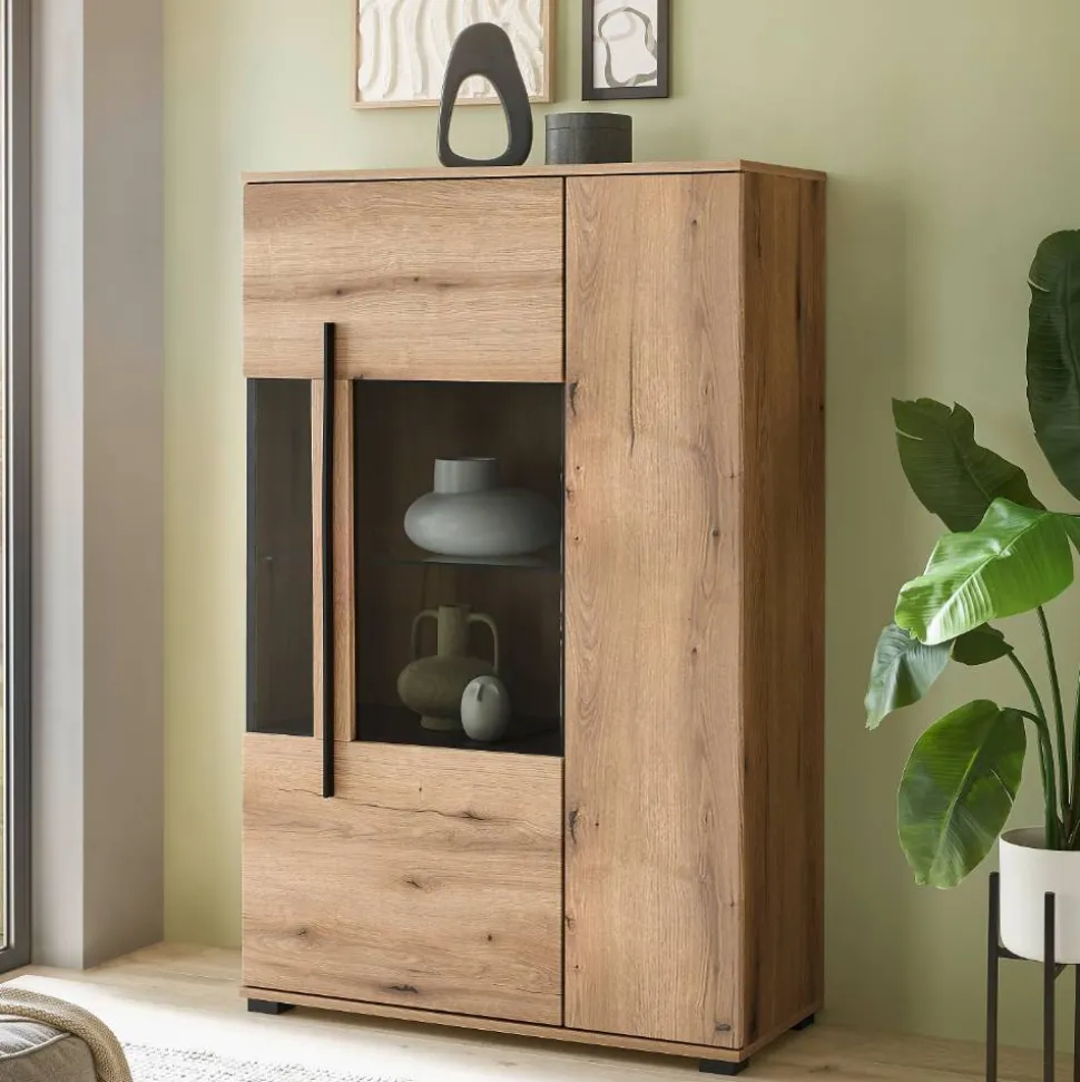 Eicheoptik Wohnzimmermöbel Set - Brocus (vierteilig)