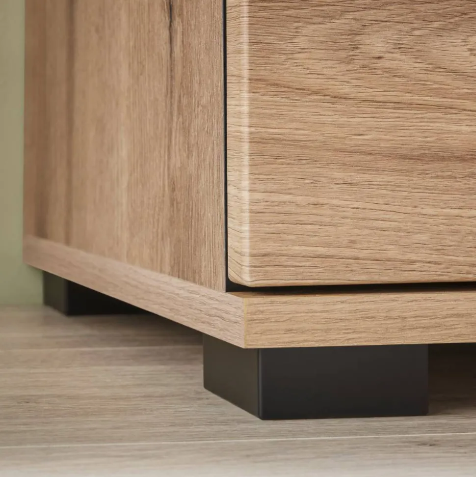 Eicheoptik Wohnzimmermöbel Set - Brocus (vierteilig)