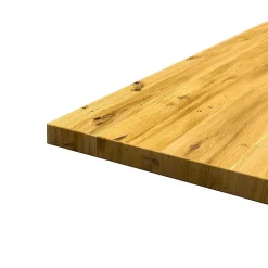 Eichetisch mit Metallbeinen in 12 Größen - Miley