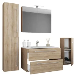 Einrichtung Badezimmer Möbelset - Caleena (vierteilig)