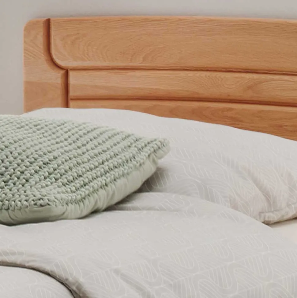 Einzelbett & Nachtkommode in Eiche - Sendician (zweiteilig)