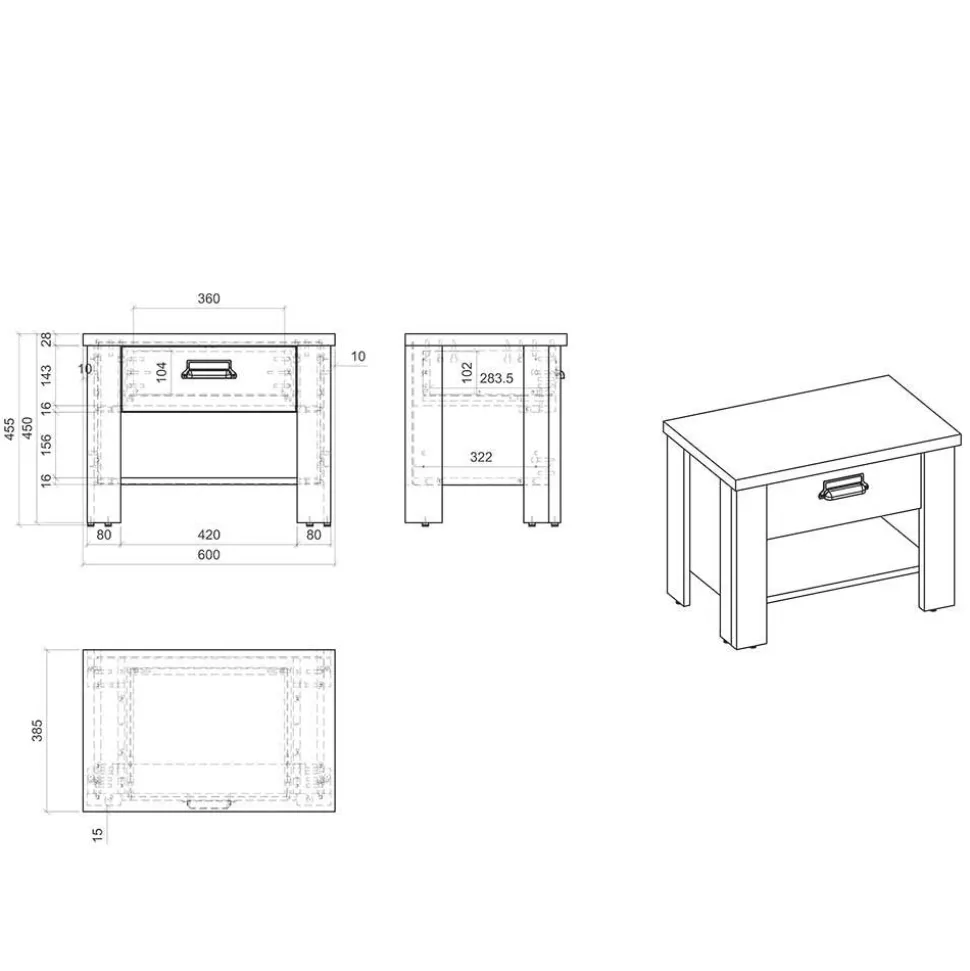 Einzelbett in 90x200 oder 140x200 - Naiavio