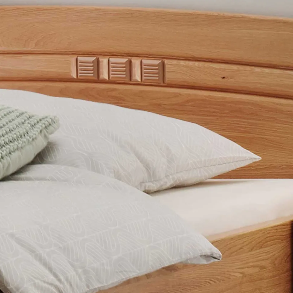 Einzelbett mit Nachtkommode Set - Sendician (zweiteilig)