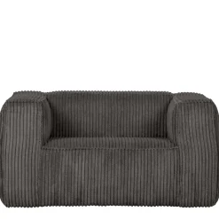 Einzelsessel in Dunkelgrau Cord Ribcord - Jailen