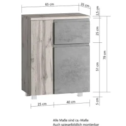 Elegante Badeinrichtung Möbelset - Eight (vierteilig)