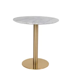 Elegante Esstischgruppe in Rund - Nathan (fünfteilig)