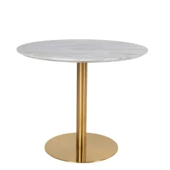 Elegante Esstischgruppe in Rund - Nathan (fünfteilig)