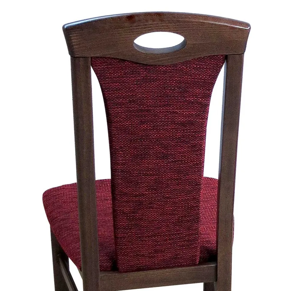 Elegante Esszimmer Stühle in Rot Nelly & Nussbaum (2er Set)