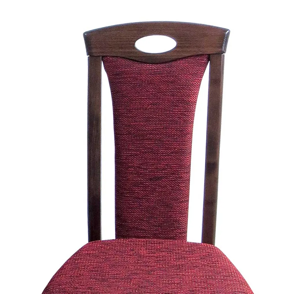 Elegante Esszimmer Stühle in Rot Nelly & Nussbaum (2er Set)