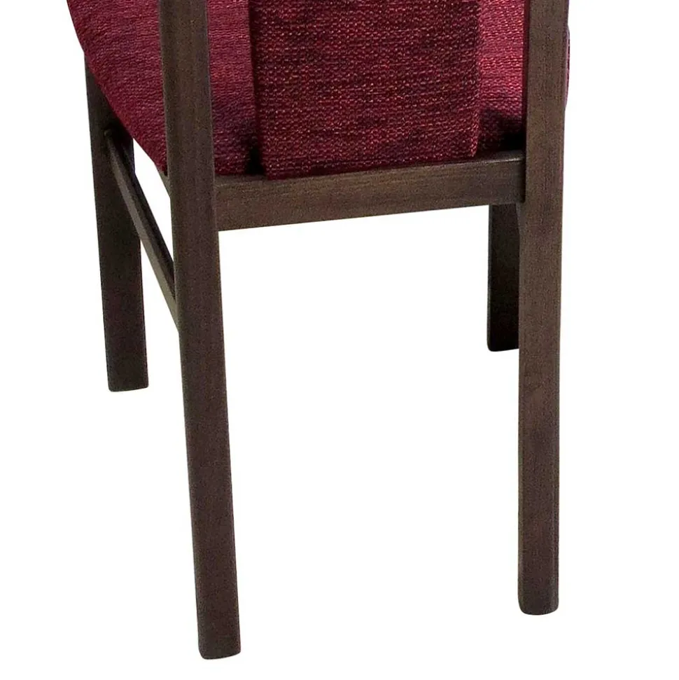 Elegante Esszimmer Stühle in Rot Nelly & Nussbaum (2er Set)