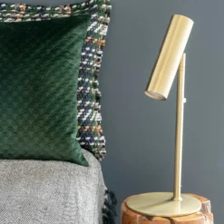 Elegante Tischlampe in Messingfarben - Jailus