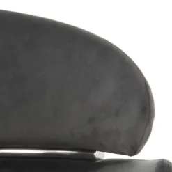 Eleganter Armlehnstuhl in Grau & Silber - Ecolosia