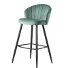 Eleganter Barstuhl in Mintgrün Samt - Bennet