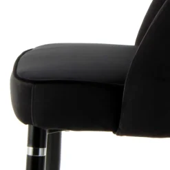 Eleganter Designstuhl in Schwarz Samt - Siiri (2er Set)