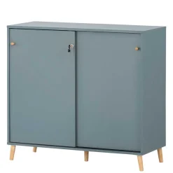 Eleganter Office Schrank in Petrol Blau - Baiamare
