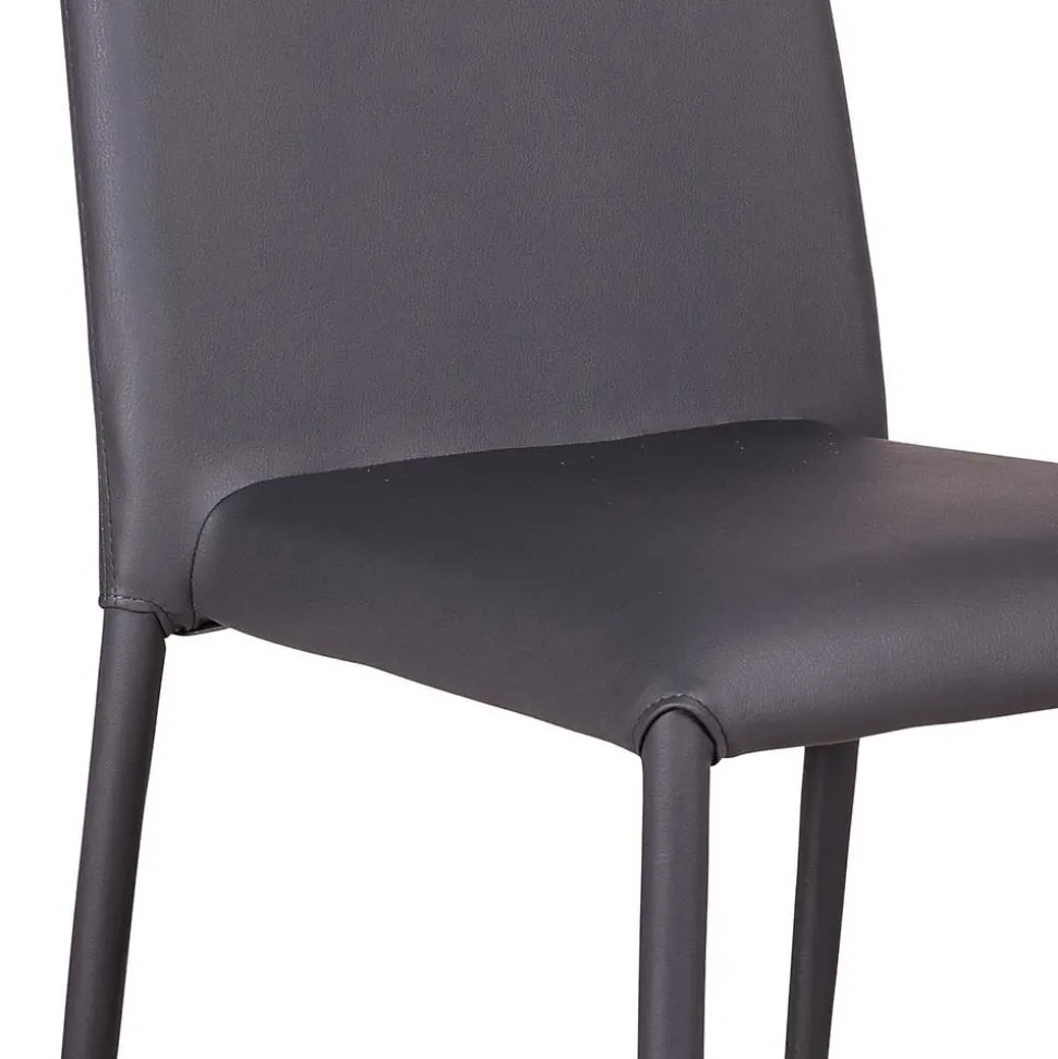 Eleganter Stuhl Giant aus Kunstleder (4er Set)