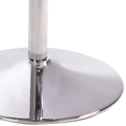 Eleganter Tresenstuhl in Dunkelgrau & Chrom - Fregato