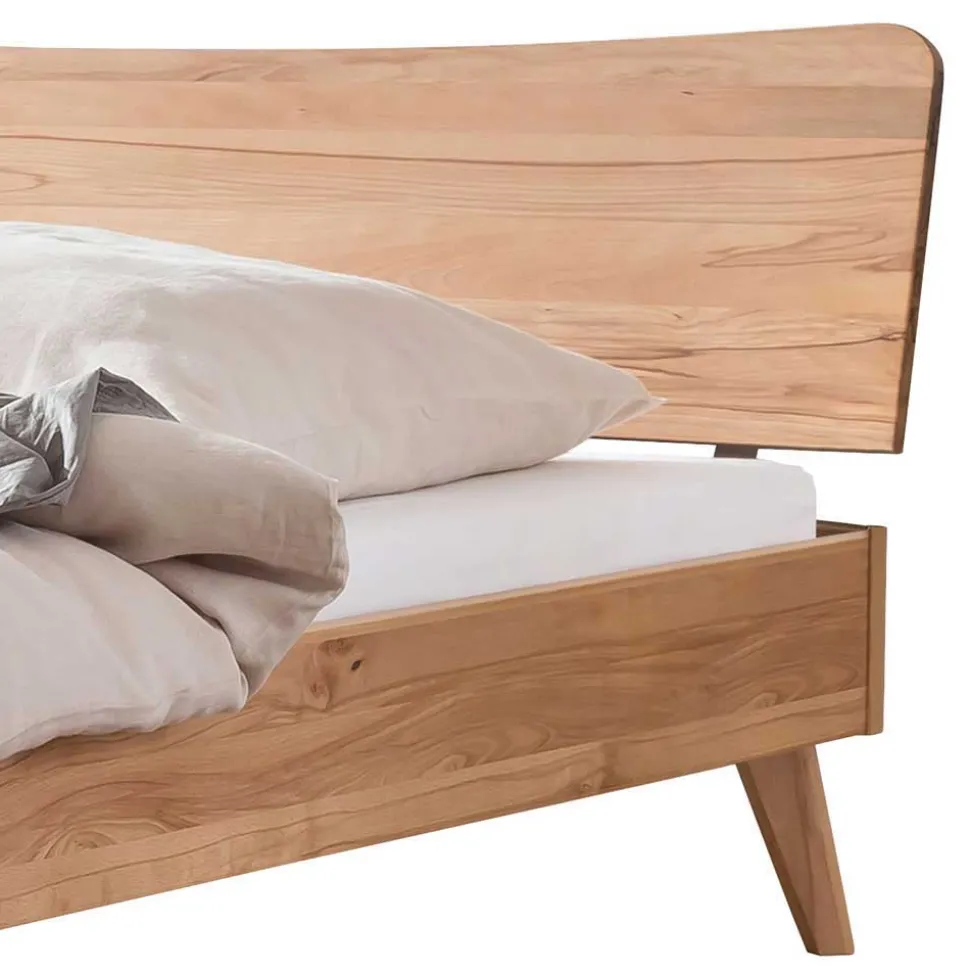 Elegantes Holzbett aus geölter Wildeiche - Mathan