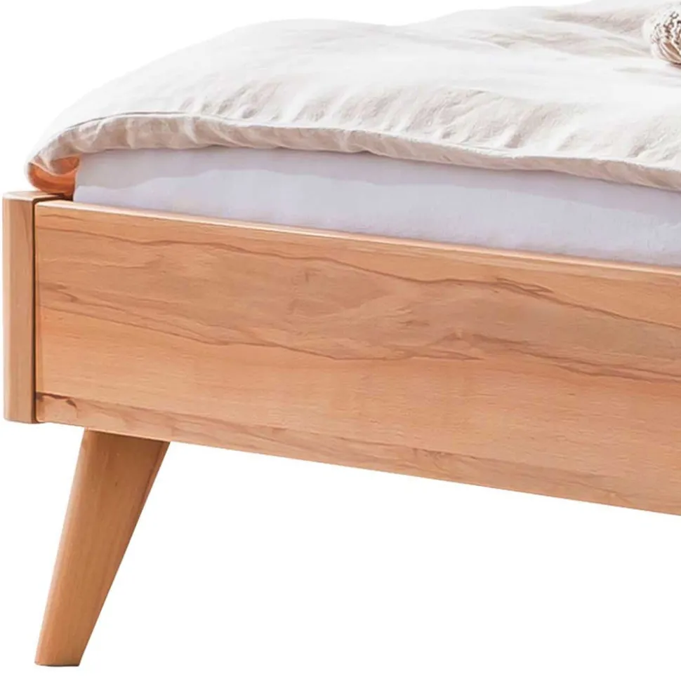 Elegantes Holzbett aus geölter Wildeiche - Mathan