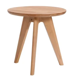 Elegantes Polsterbett in Grau und Kernbuche - Silka