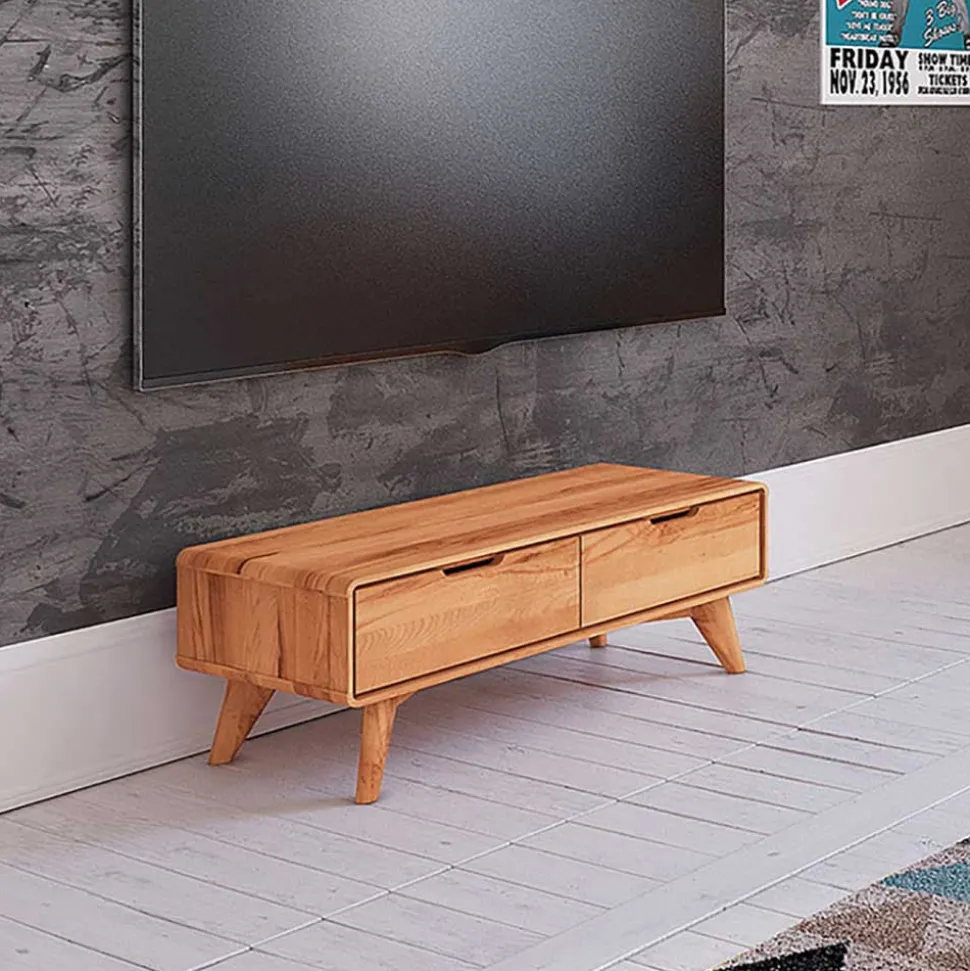 Elegantes TV Lowboard aus Kernbuche Holz - Junola