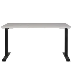 Elektrisch verstellbarer Officetisch in Hellgrau - Clemeta
